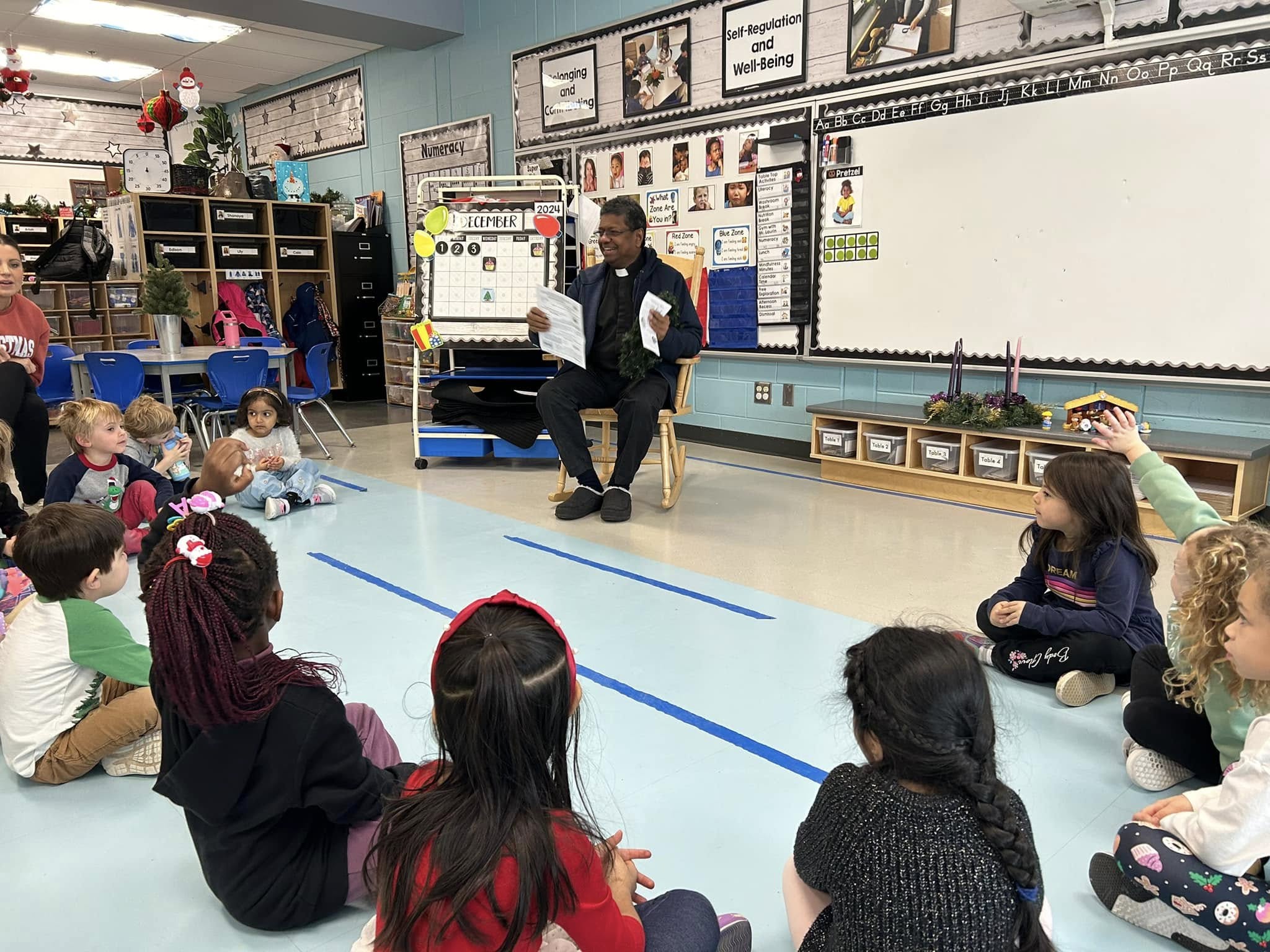 Holy Trinity Students Learn About Advent Through Special Visit from Father Denis ⛪️